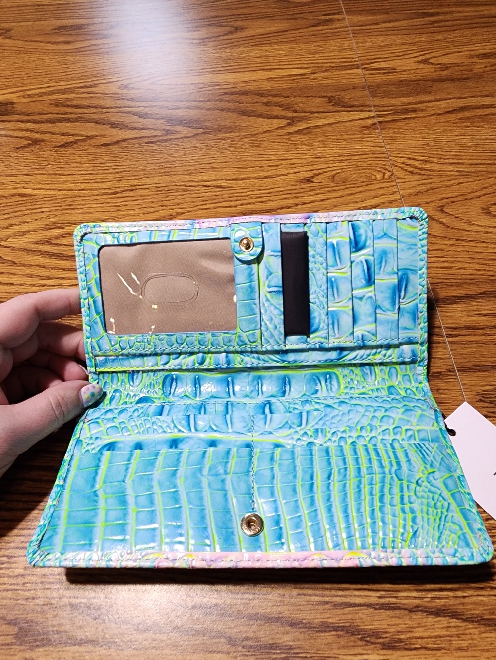NWT Brahmin Ady Wallet Cotton Candy Ombre Melbourne - Picture 4 of 6